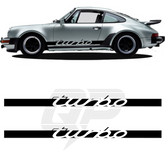 Porsche Turbo Classic Script Decal Set